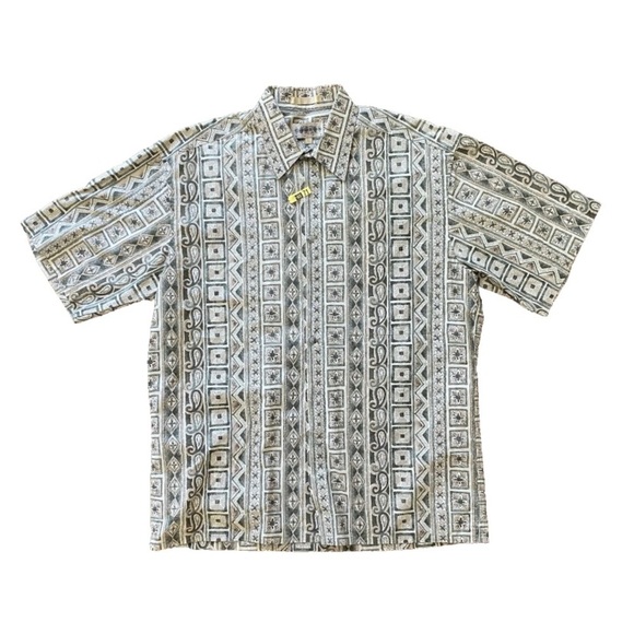 CAMPIA MODA Mens 100% Cotton Printed HAWAIIAN SHIRT size large - Picture 4 of 4